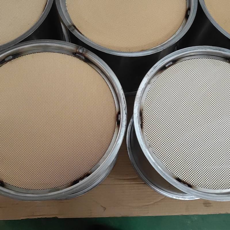 Elemento catalizzatore del filtro antiparticolato diesel (DPF).